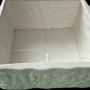 Square White Ceramic Catch-All Dish
